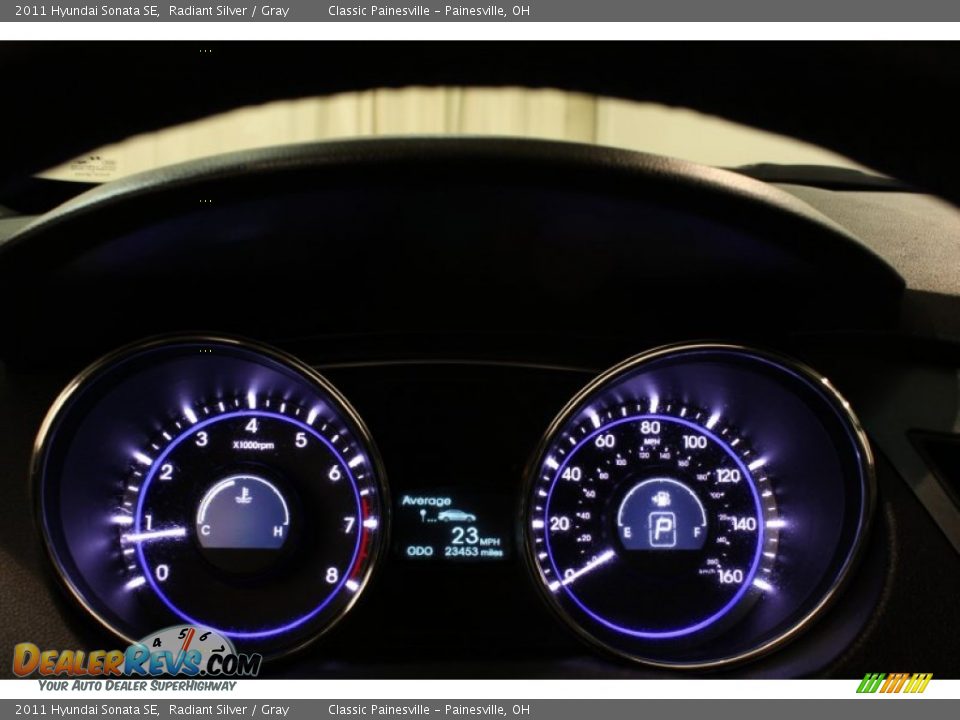 2011 Hyundai Sonata SE Radiant Silver / Gray Photo #8