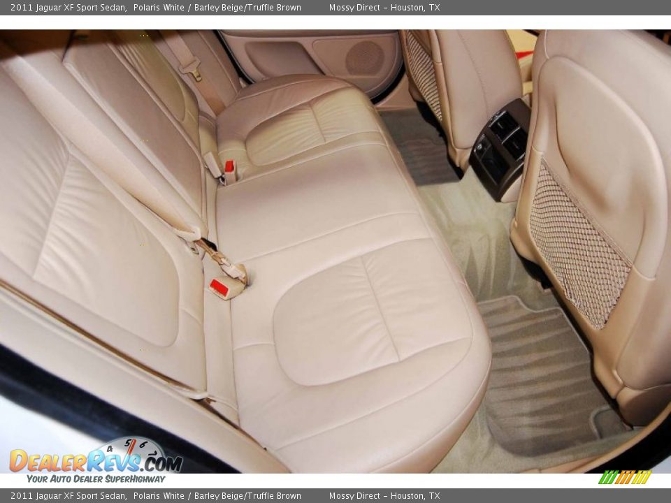 2011 Jaguar XF Sport Sedan Polaris White / Barley Beige/Truffle Brown Photo #17