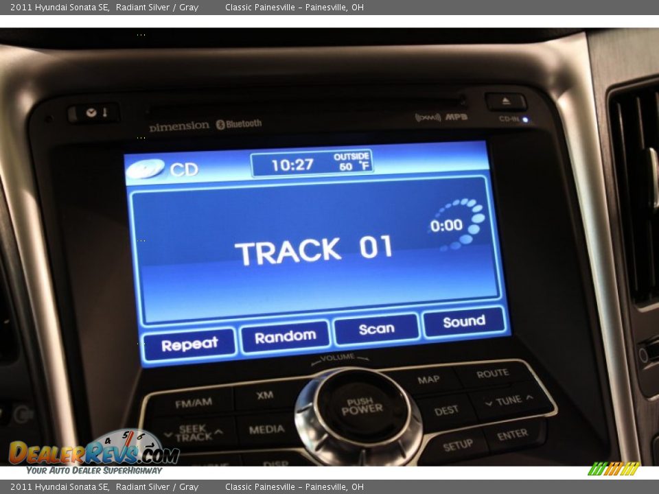 2011 Hyundai Sonata SE Radiant Silver / Gray Photo #13