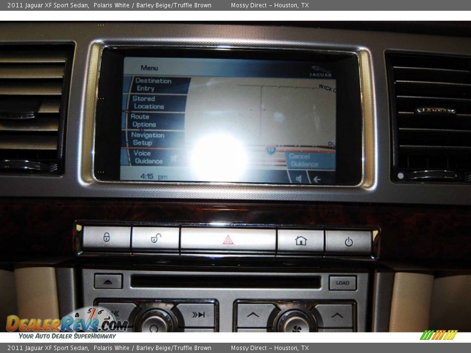 2011 Jaguar XF Sport Sedan Polaris White / Barley Beige/Truffle Brown Photo #22