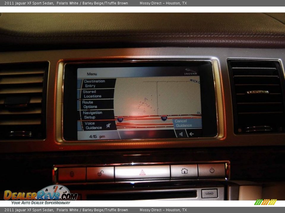 2011 Jaguar XF Sport Sedan Polaris White / Barley Beige/Truffle Brown Photo #23