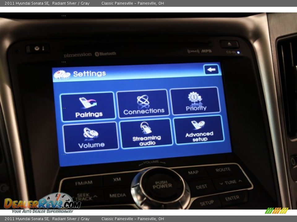 2011 Hyundai Sonata SE Radiant Silver / Gray Photo #15