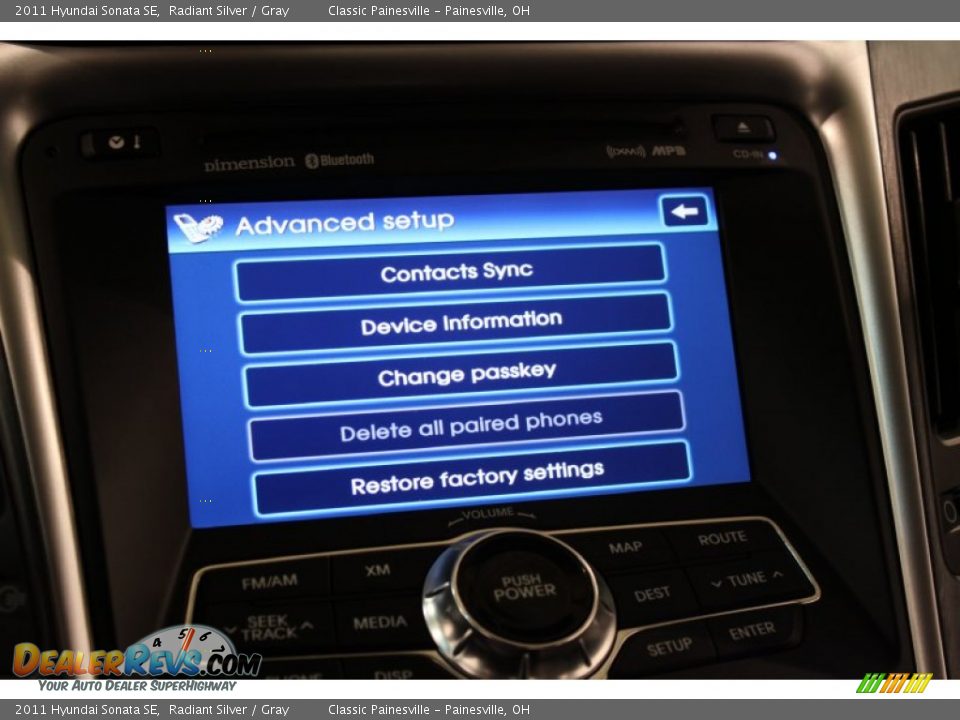 2011 Hyundai Sonata SE Radiant Silver / Gray Photo #16