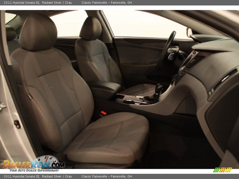 2011 Hyundai Sonata SE Radiant Silver / Gray Photo #26