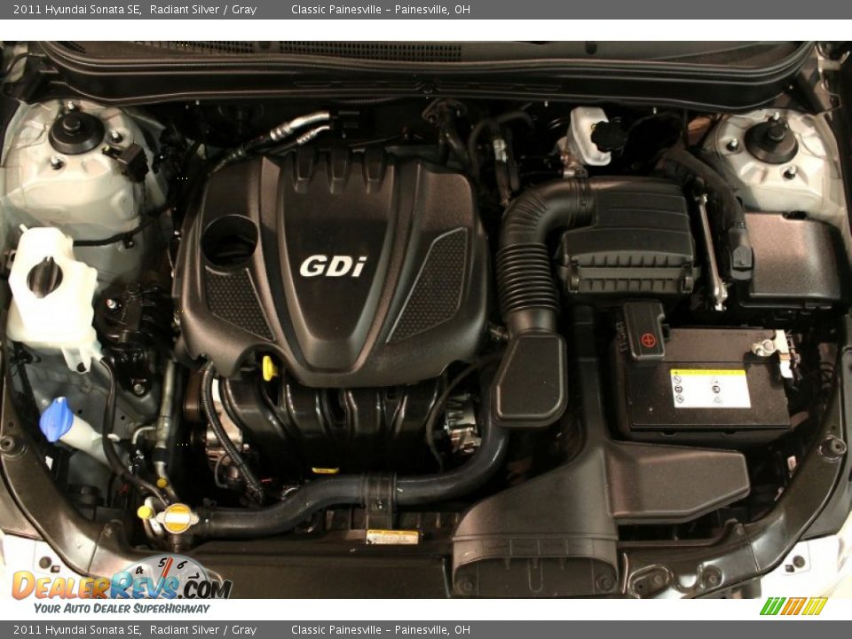 2011 Hyundai Sonata SE Radiant Silver / Gray Photo #31