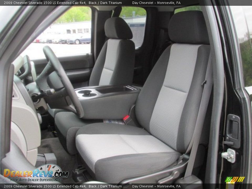 2009 Chevrolet Silverado 1500 LS Extended Cab 4x4 Black / Dark Titanium Photo #11