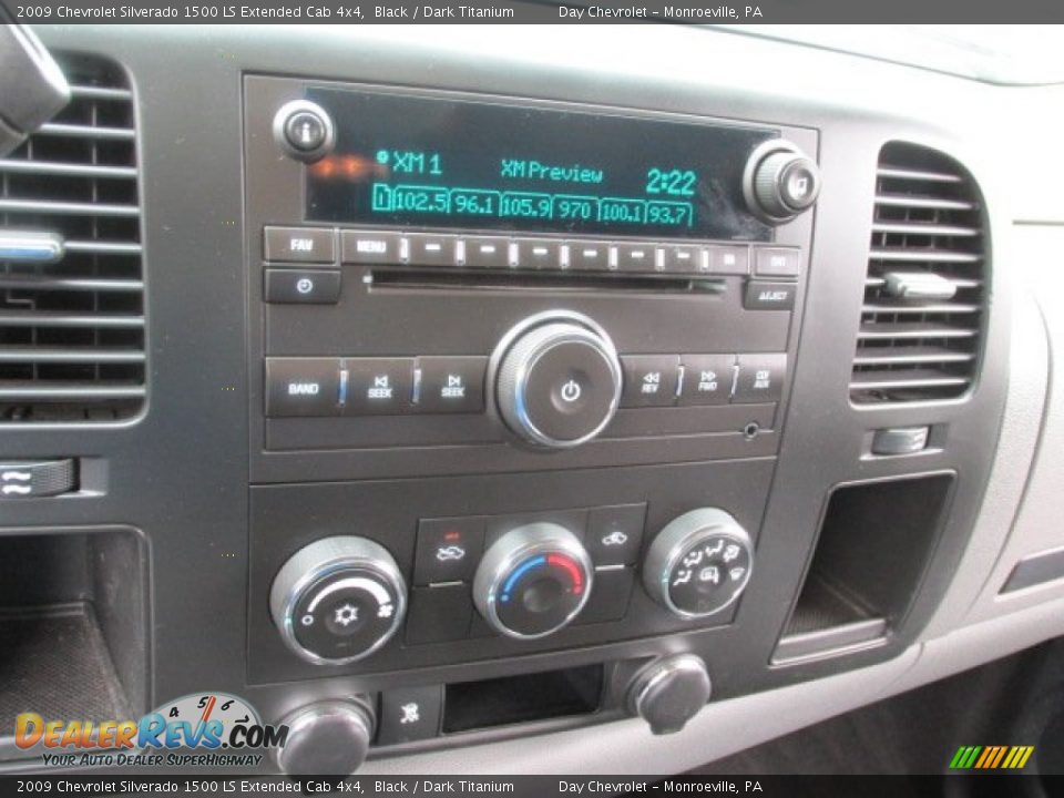 2009 Chevrolet Silverado 1500 LS Extended Cab 4x4 Black / Dark Titanium Photo #15