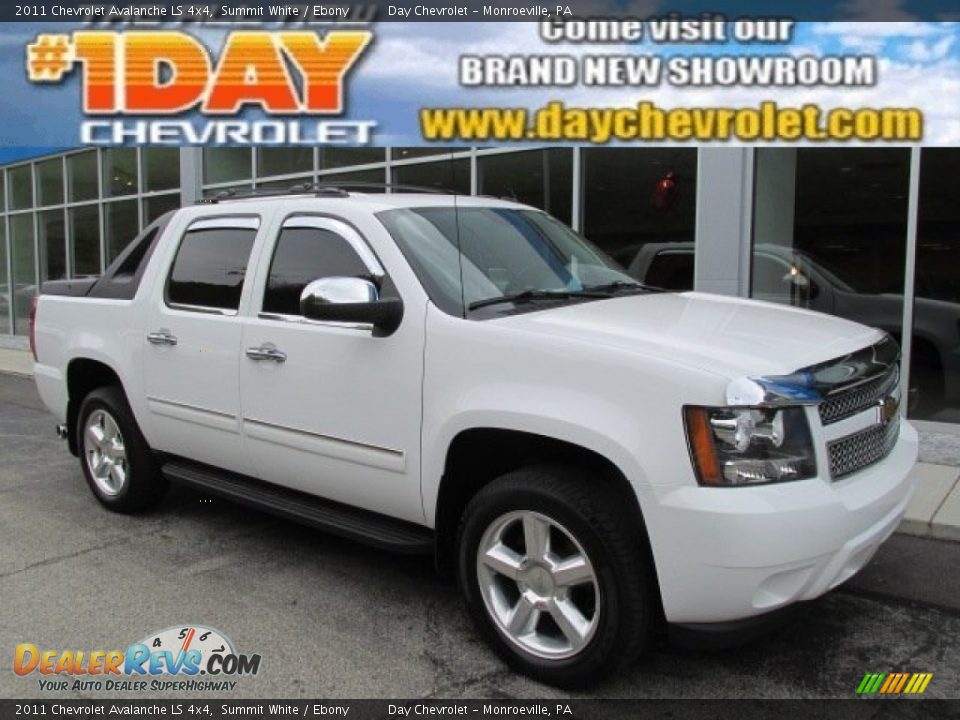 2011 Chevrolet Avalanche LS 4x4 Summit White / Ebony Photo #1