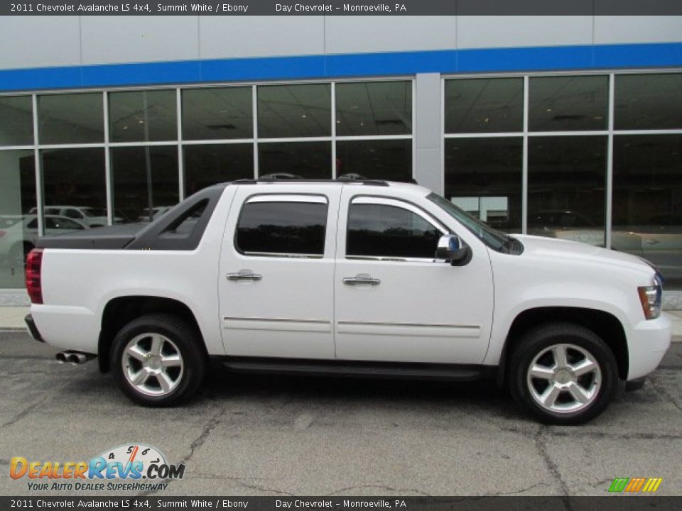 2011 Chevrolet Avalanche LS 4x4 Summit White / Ebony Photo #2
