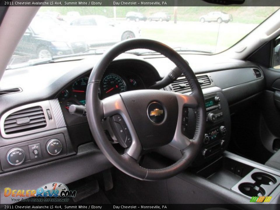 2011 Chevrolet Avalanche LS 4x4 Summit White / Ebony Photo #12