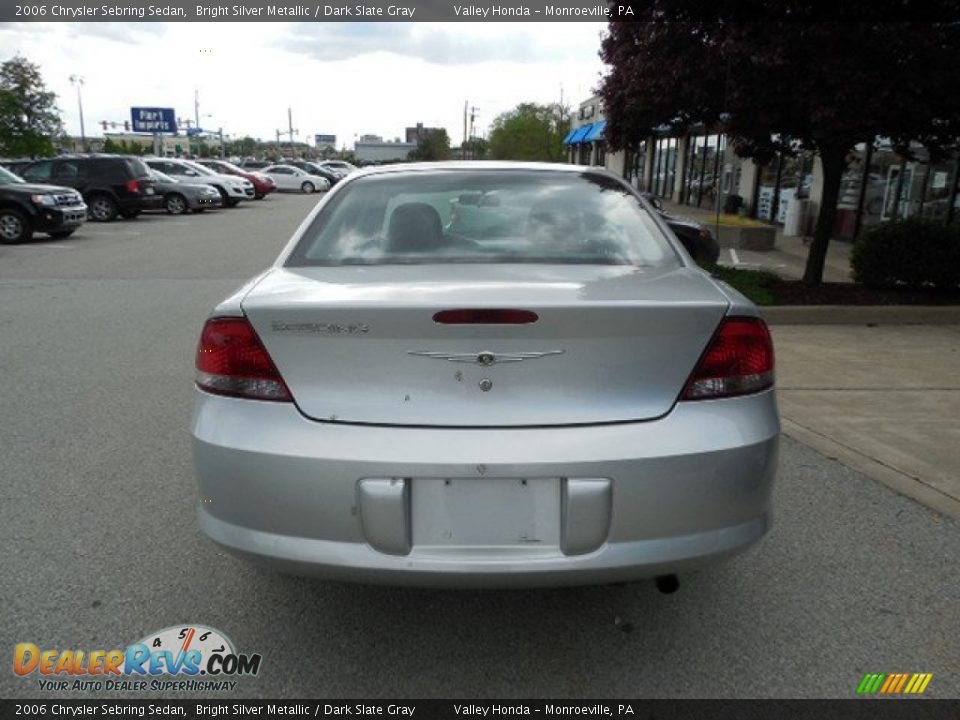 2006 Chrysler Sebring Sedan Bright Silver Metallic / Dark Slate Gray Photo #4
