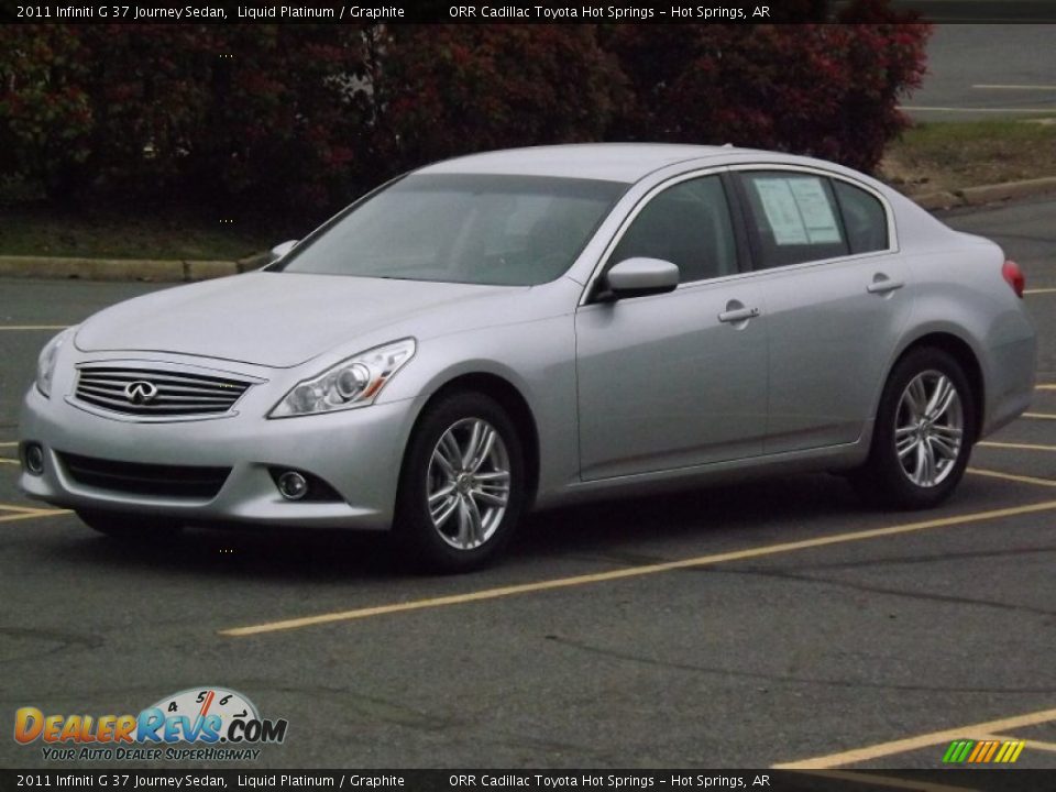 2011 Infiniti G 37 Journey Sedan Liquid Platinum / Graphite Photo #1
