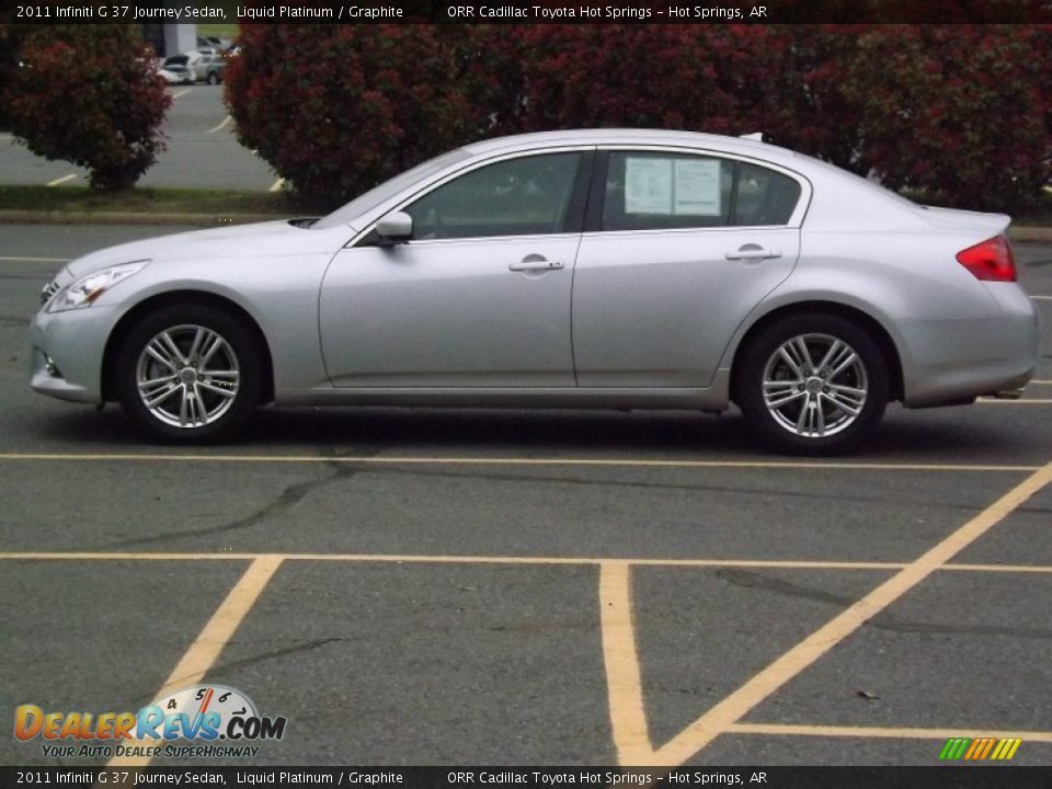 2011 Infiniti G 37 Journey Sedan Liquid Platinum / Graphite Photo #2