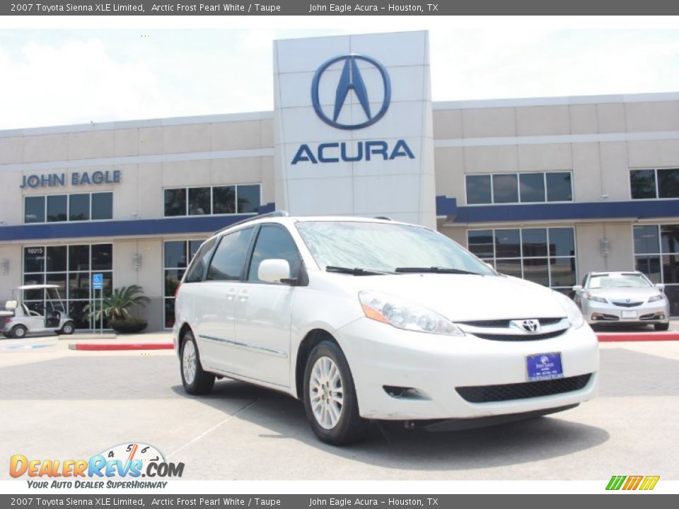 2007 Toyota Sienna XLE Limited Arctic Frost Pearl White / Taupe Photo #1