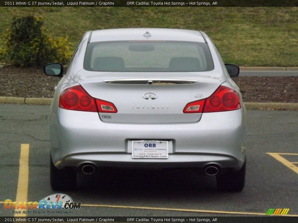 2011 Infiniti G 37 Journey Sedan Liquid Platinum / Graphite Photo #4