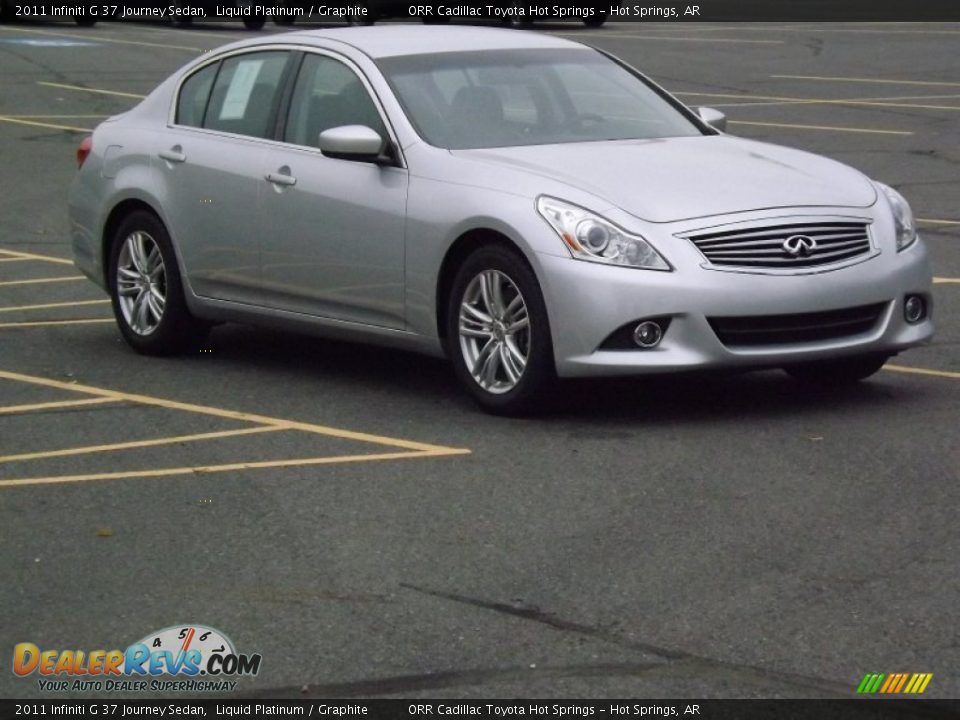 2011 Infiniti G 37 Journey Sedan Liquid Platinum / Graphite Photo #7