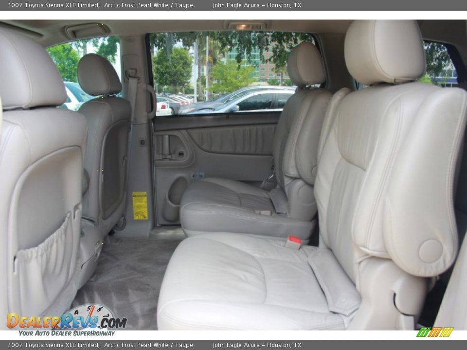 2007 Toyota Sienna XLE Limited Arctic Frost Pearl White / Taupe Photo #11