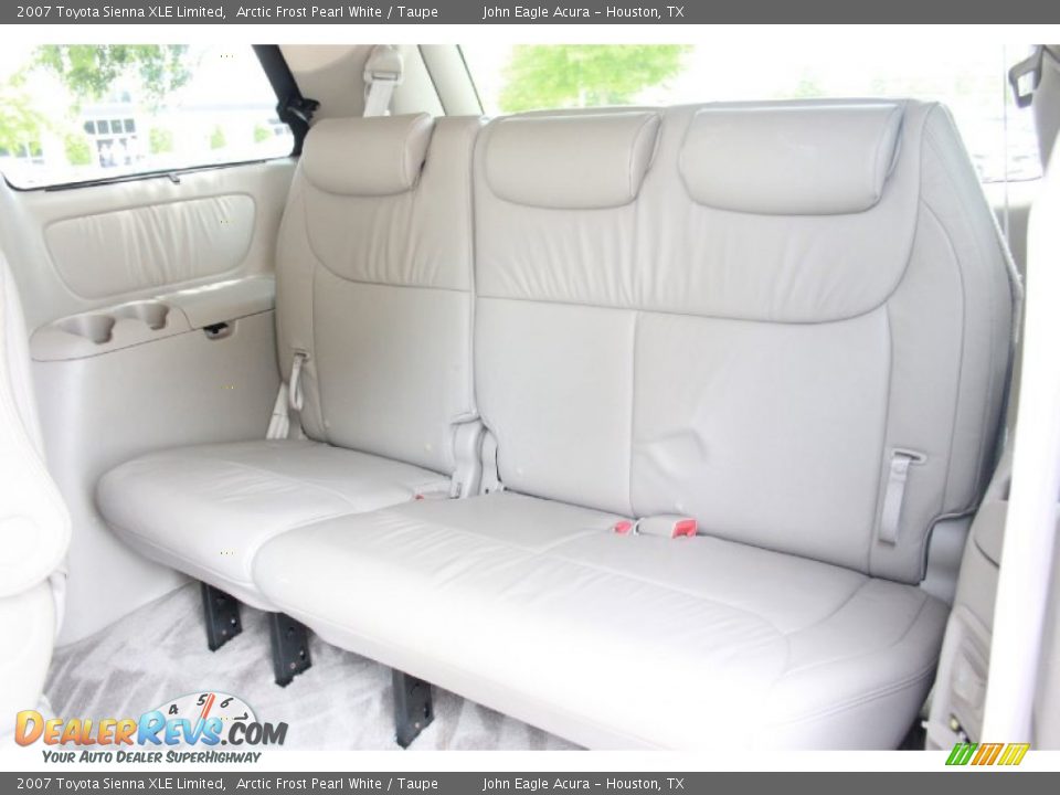 2007 Toyota Sienna XLE Limited Arctic Frost Pearl White / Taupe Photo #12