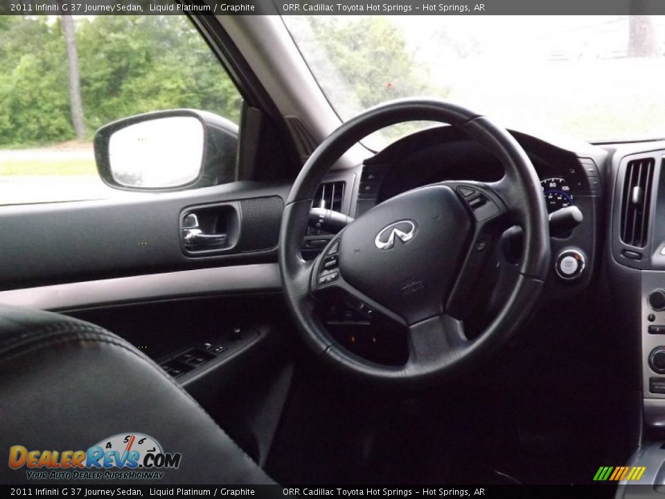 2011 Infiniti G 37 Journey Sedan Liquid Platinum / Graphite Photo #12