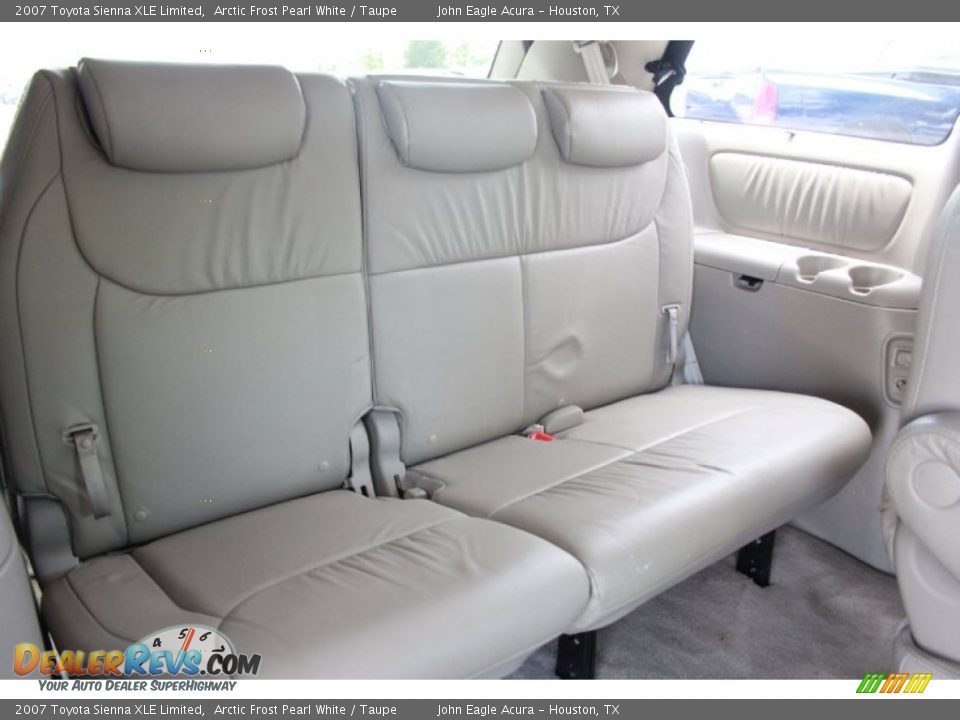 2007 Toyota Sienna XLE Limited Arctic Frost Pearl White / Taupe Photo #13