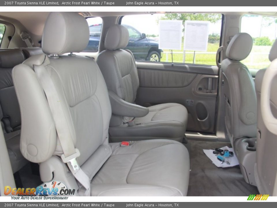 2007 Toyota Sienna XLE Limited Arctic Frost Pearl White / Taupe Photo #14