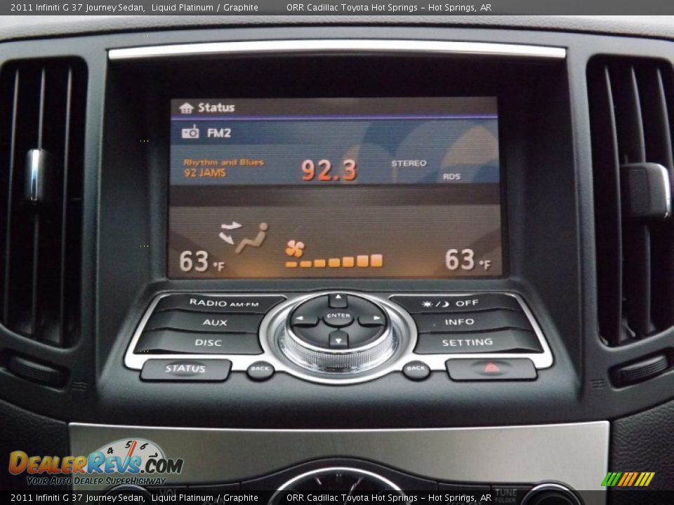 2011 Infiniti G 37 Journey Sedan Liquid Platinum / Graphite Photo #15
