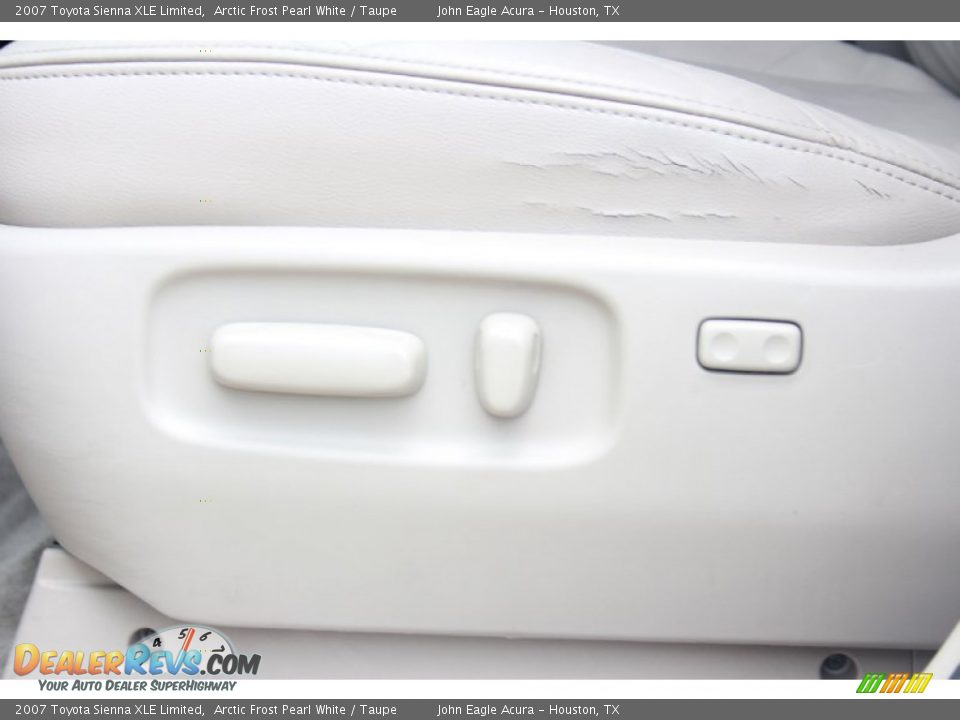 2007 Toyota Sienna XLE Limited Arctic Frost Pearl White / Taupe Photo #18