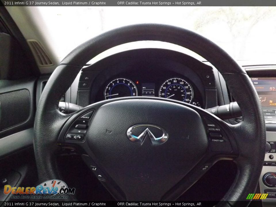 2011 Infiniti G 37 Journey Sedan Liquid Platinum / Graphite Photo #19