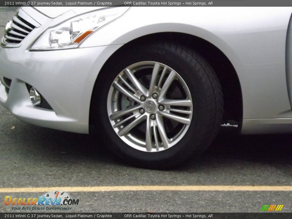 2011 Infiniti G 37 Journey Sedan Liquid Platinum / Graphite Photo #23