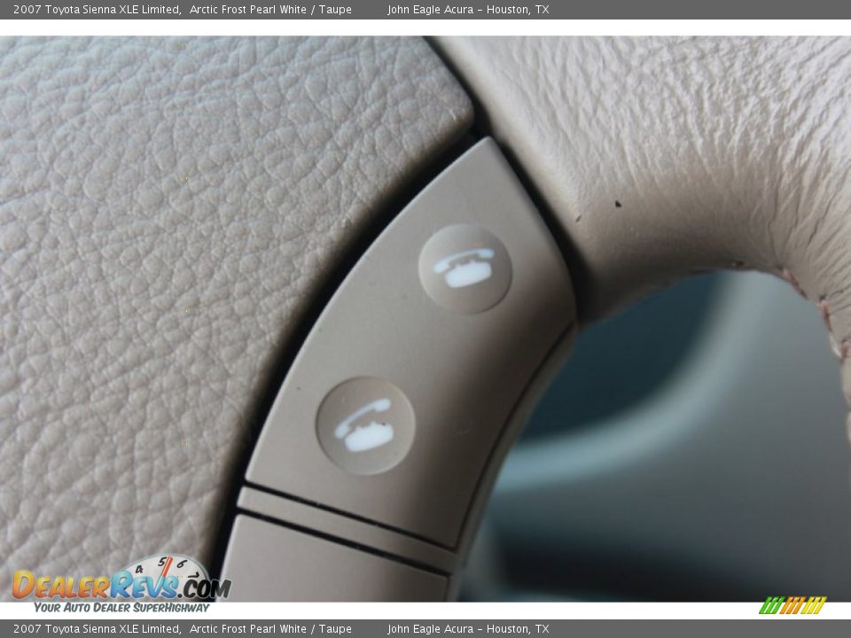 2007 Toyota Sienna XLE Limited Arctic Frost Pearl White / Taupe Photo #27