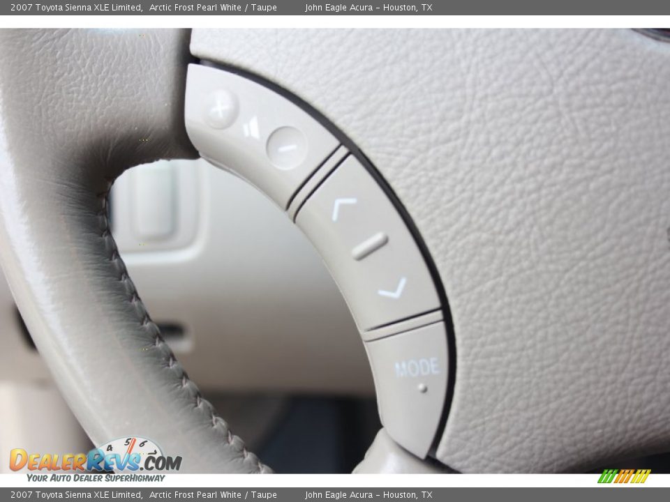 2007 Toyota Sienna XLE Limited Arctic Frost Pearl White / Taupe Photo #28