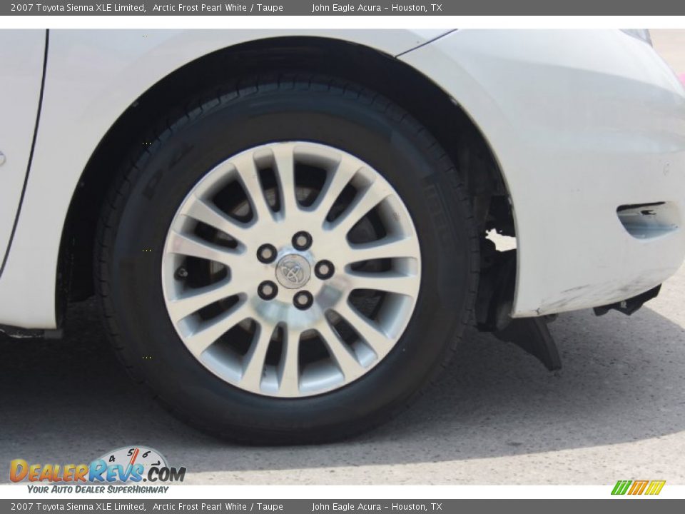 2007 Toyota Sienna XLE Limited Arctic Frost Pearl White / Taupe Photo #31