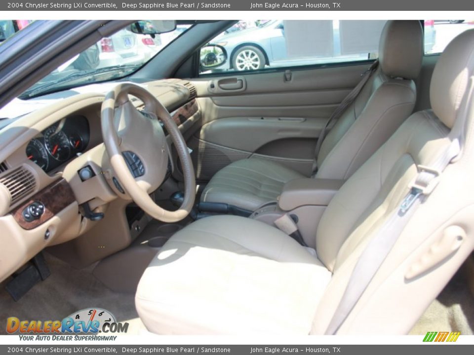 Sandstone Interior - 2004 Chrysler Sebring LXi Convertible Photo #10