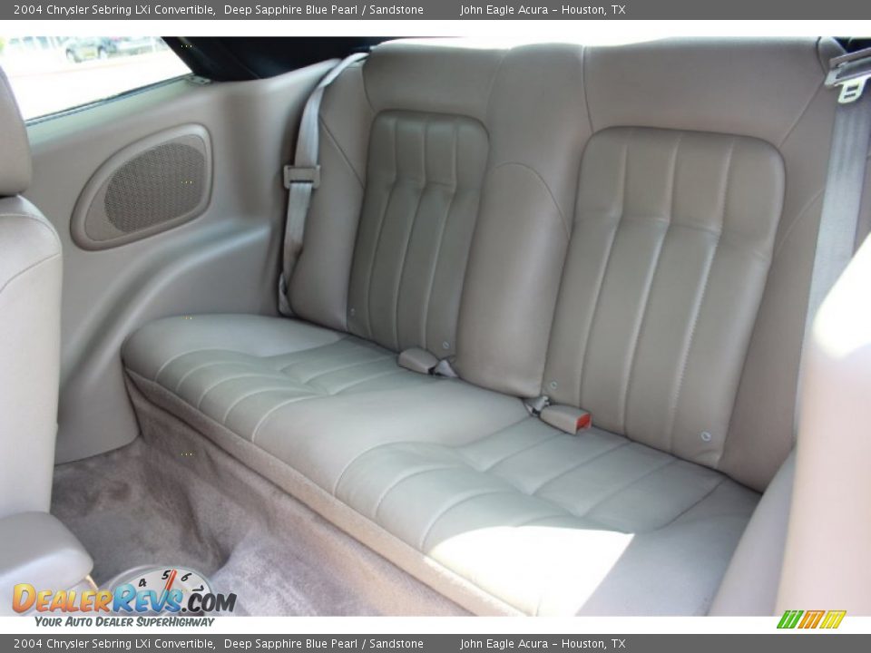 Rear Seat of 2004 Chrysler Sebring LXi Convertible Photo #11