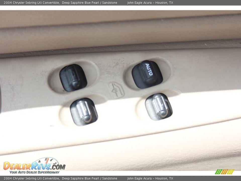 2004 Chrysler Sebring LXi Convertible Deep Sapphire Blue Pearl / Sandstone Photo #15