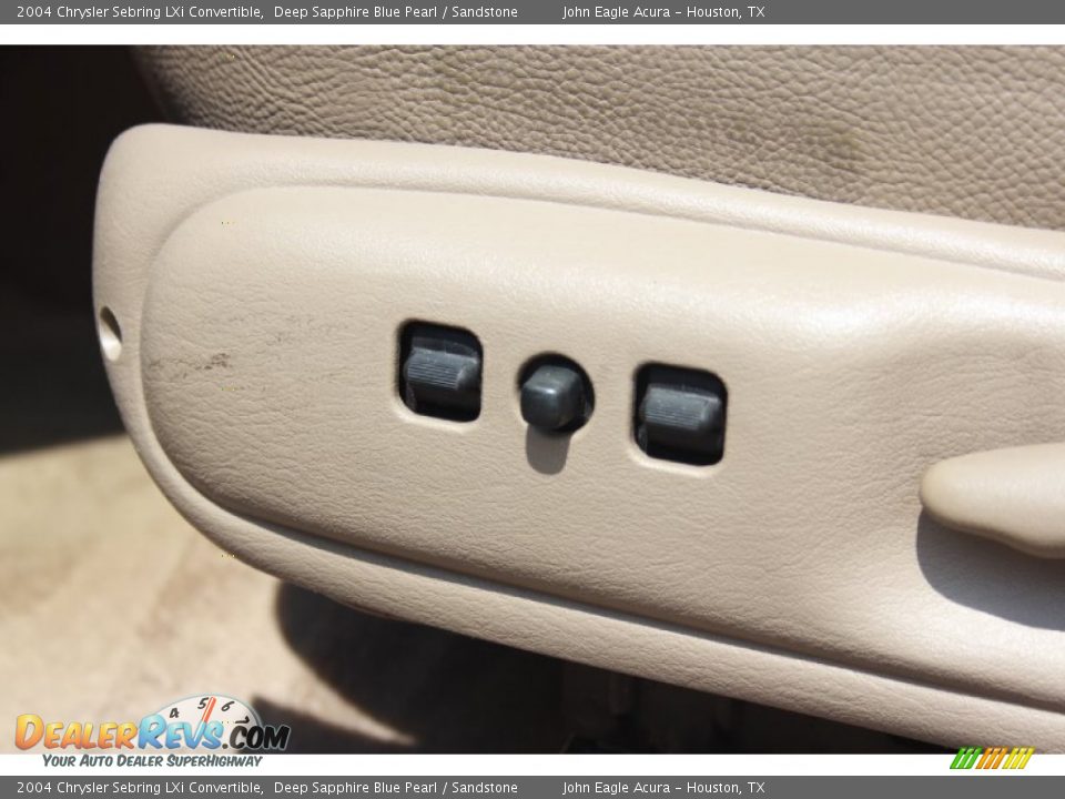 2004 Chrysler Sebring LXi Convertible Deep Sapphire Blue Pearl / Sandstone Photo #16