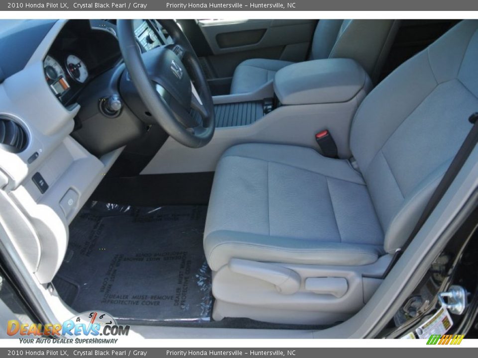 2010 Honda Pilot LX Crystal Black Pearl / Gray Photo #8