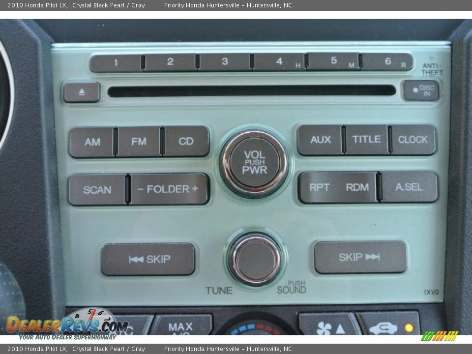 2010 Honda Pilot LX Crystal Black Pearl / Gray Photo #13