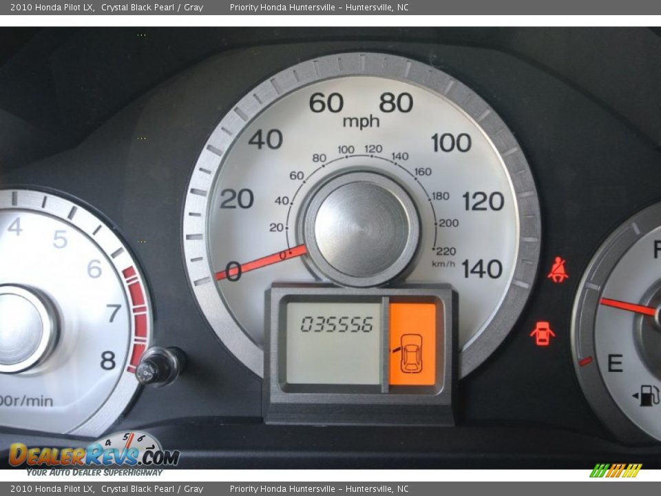 2010 Honda Pilot LX Crystal Black Pearl / Gray Photo #15