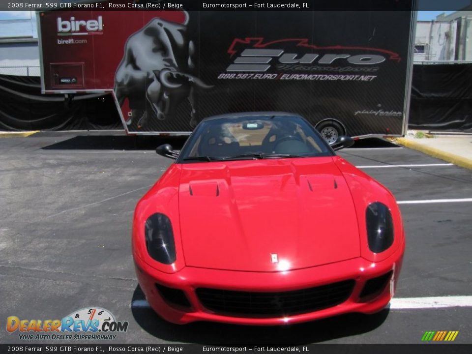 2008 Ferrari 599 GTB Fiorano F1 Rosso Corsa (Red) / Beige Photo #4