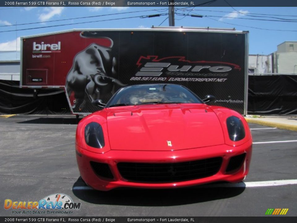2008 Ferrari 599 GTB Fiorano F1 Rosso Corsa (Red) / Beige Photo #5
