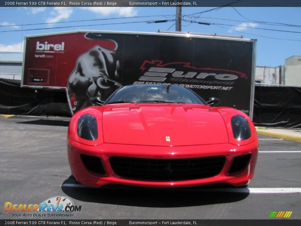 2008 Ferrari 599 GTB Fiorano F1 Rosso Corsa (Red) / Beige Photo #6