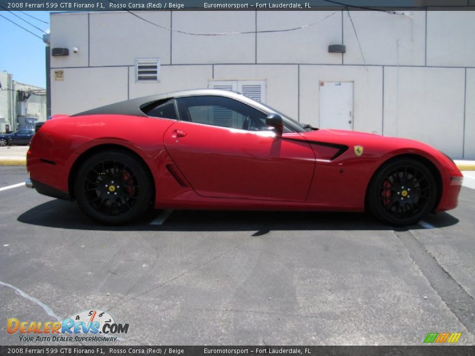 2008 Ferrari 599 GTB Fiorano F1 Rosso Corsa (Red) / Beige Photo #11