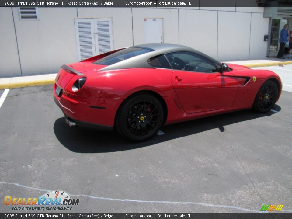 2008 Ferrari 599 GTB Fiorano F1 Rosso Corsa (Red) / Beige Photo #13