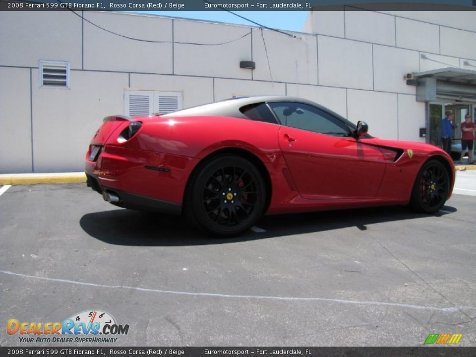 2008 Ferrari 599 GTB Fiorano F1 Rosso Corsa (Red) / Beige Photo #14