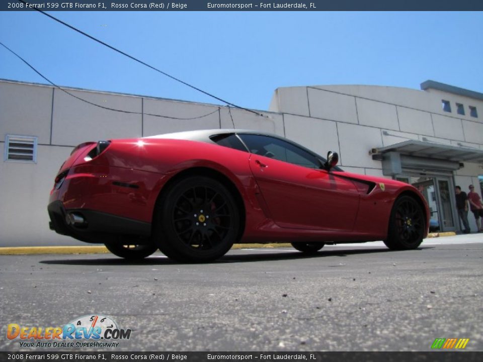 2008 Ferrari 599 GTB Fiorano F1 Rosso Corsa (Red) / Beige Photo #15