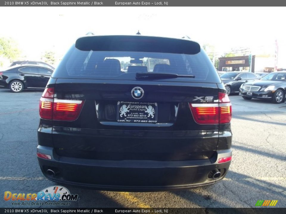 2010 BMW X5 xDrive30i Black Sapphire Metallic / Black Photo #6