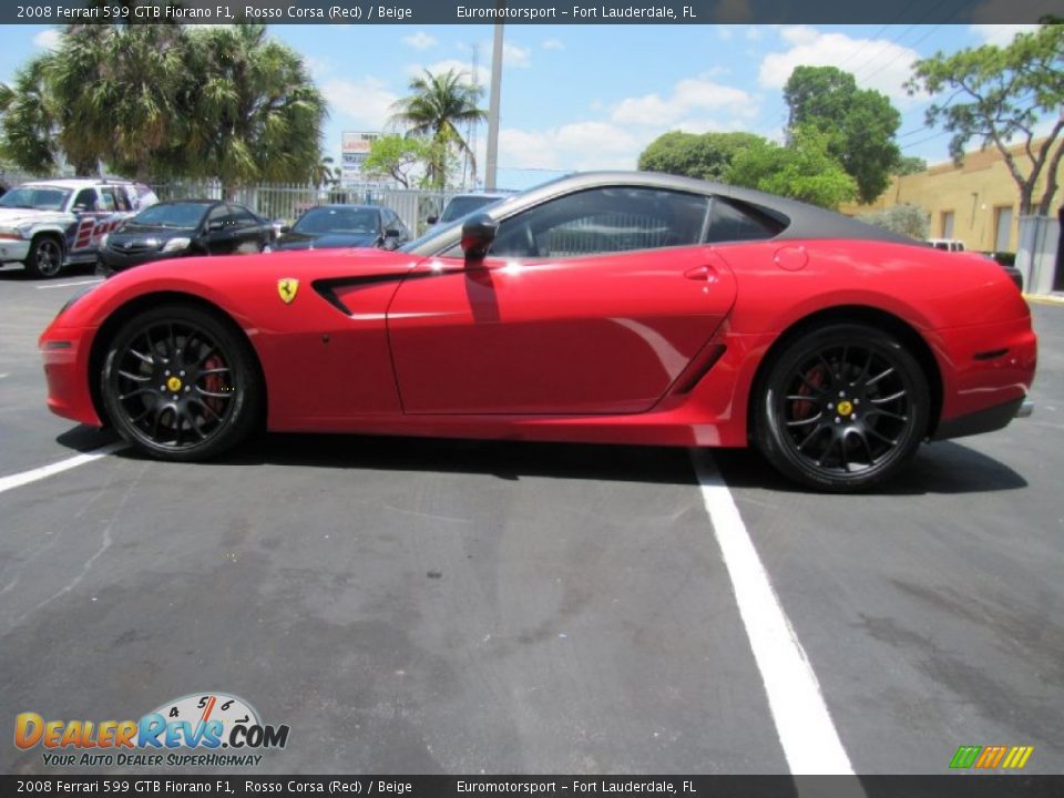 2008 Ferrari 599 GTB Fiorano F1 Rosso Corsa (Red) / Beige Photo #20