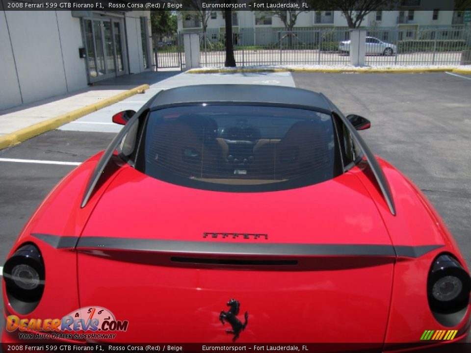 2008 Ferrari 599 GTB Fiorano F1 Rosso Corsa (Red) / Beige Photo #21