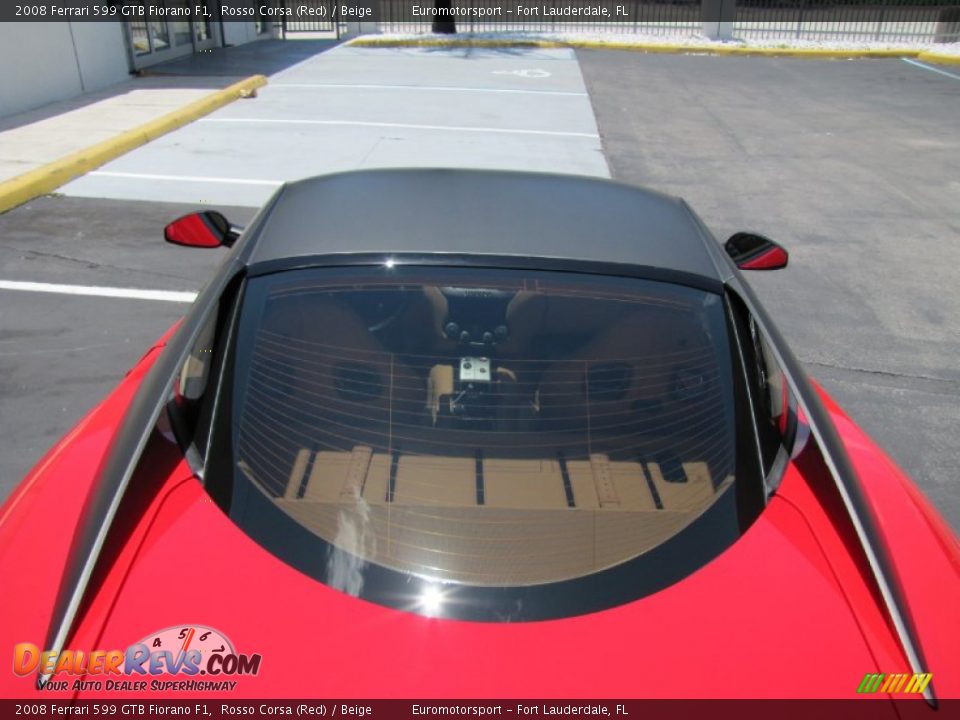 2008 Ferrari 599 GTB Fiorano F1 Rosso Corsa (Red) / Beige Photo #22